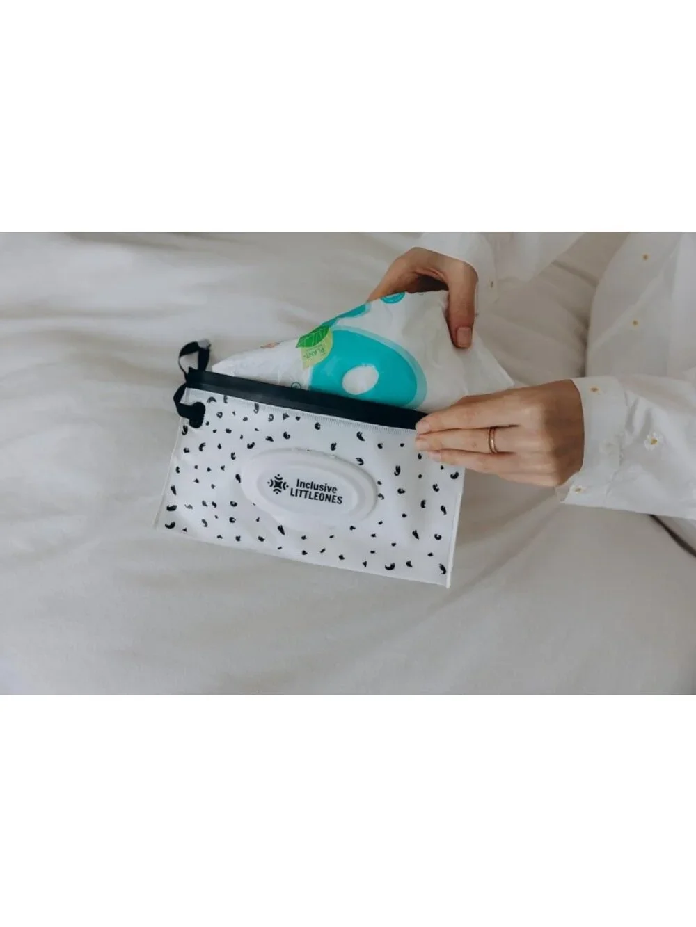 Multifunctional Diaper Bag with Changing Station, Stroller Straps & Pacifier